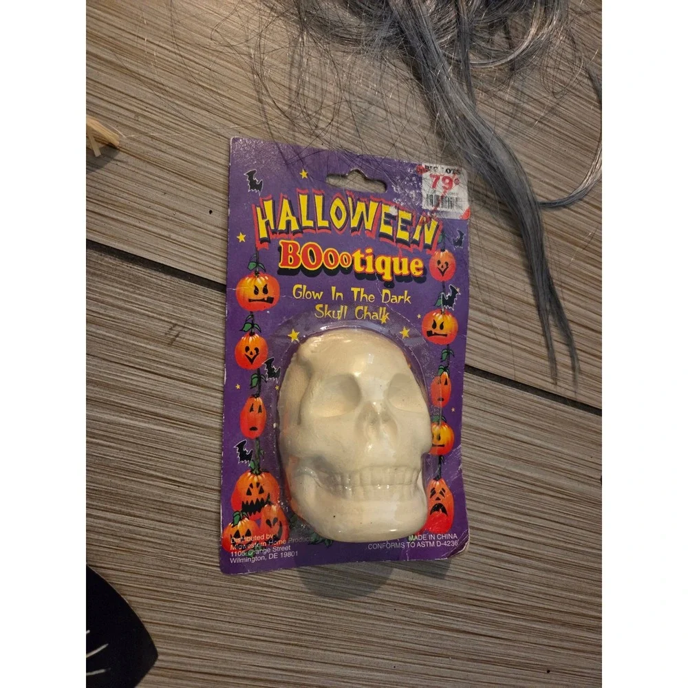 Halloween Decor Bundle Scarecrow Witch Hat Treat Bags Glow Skull Craft Leaves